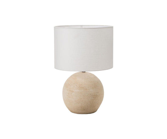 Textured Clay Lamp